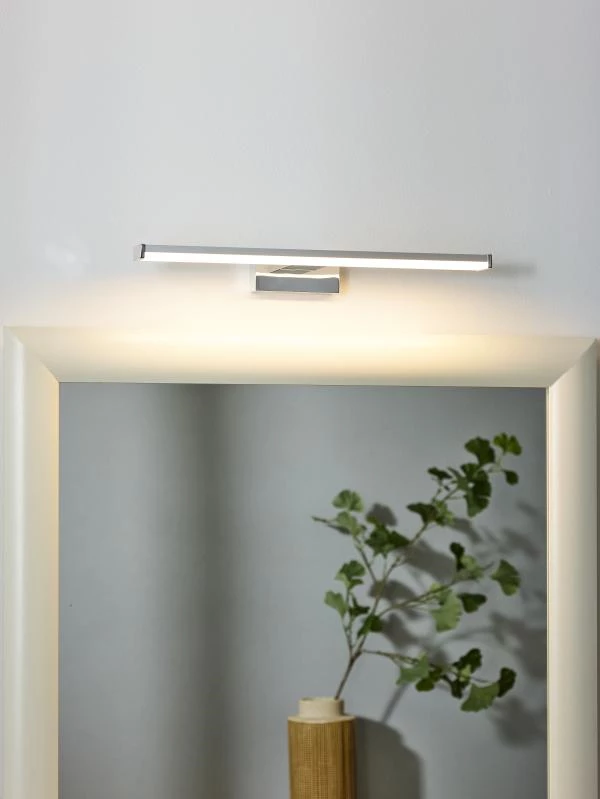 Lucide ONNO - Lámpara de espejo Baño - LED - 1x8W 3000K - IP44 - Cromo mate - ambiente 1